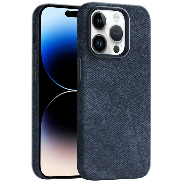 Skin Feel Denim Leather MagSafe Phone Case, For iPhone 14 Pro, For iPhone 14 Pro Max Apple Accessories engski4787 iPhone 14 Pro - APEXEL INDIA - Mobile Lens - Mobile Camera Lens - Cellphone Accessories - Phone Lens - Smartphone Lens