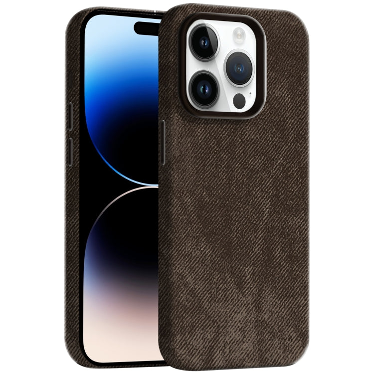Skin Feel Denim Leather MagSafe Phone Case, For iPhone 14 Pro, For iPhone 14 Pro Max Apple Accessories engski4787 iPhone 14 Pro - APEXEL INDIA - Mobile Lens - Mobile Camera Lens - Cellphone Accessories - Phone Lens - Smartphone Lens