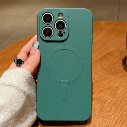 Solid Color Liquid Silicone MagSafe Magnetic Phone Case, For iPhone 13 Pro Max Apple Accessories engsol4806 More iPhone Cases - APEXEL INDIA - Mobile Lens - Mobile Camera Lens - Cellphone Accessories - Phone Lens - Smartphone Lens