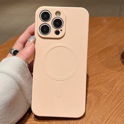 Solid Color Liquid Silicone MagSafe Magnetic Phone Case, For iPhone 13 Pro Max Apple Accessories engsol4806 More iPhone Cases - APEXEL INDIA - Mobile Lens - Mobile Camera Lens - Cellphone Accessories - Phone Lens - Smartphone Lens