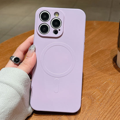 Solid Color Liquid Silicone MagSafe Magnetic Phone Case, For iPhone 13 Pro Max Apple Accessories engsol4806 More iPhone Cases - APEXEL INDIA - Mobile Lens - Mobile Camera Lens - Cellphone Accessories - Phone Lens - Smartphone Lens