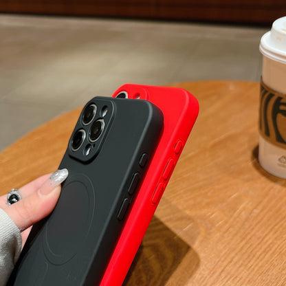 Solid Color Liquid Silicone MagSafe Magnetic Phone Case, For iPhone 13 Apple Accessories engsol4808 More iPhone Cases - APEXEL INDIA - Mobile Lens - Mobile Camera Lens - Cellphone Accessories - Phone Lens - Smartphone Lens