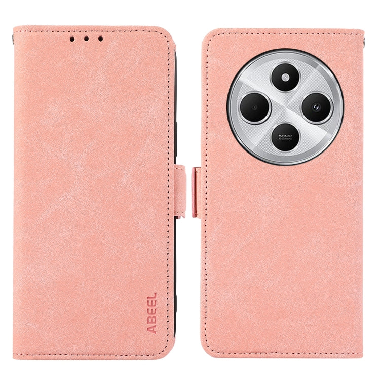 ABEEL Frosted Magnetic RFID Leather Phone Case, For Redmi Turbo 4 Pro, For Redmi Turbo 4, For Redmi 14C 4G