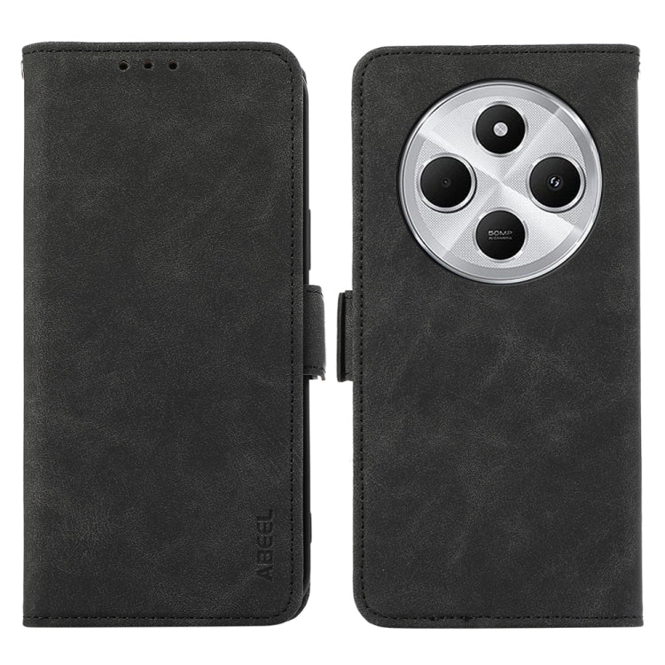 ABEEL Frosted Magnetic RFID Leather Phone Case, For Redmi Turbo 4 Pro, For Redmi Turbo 4, For Redmi 14C 4G