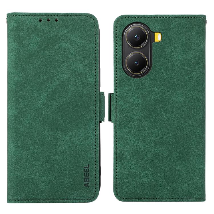 ABEEL Frosted Magnetic RFID Leather Phone Case, For Redmi Turbo 4 Pro, For Redmi Turbo 4, For Redmi 14C 4G