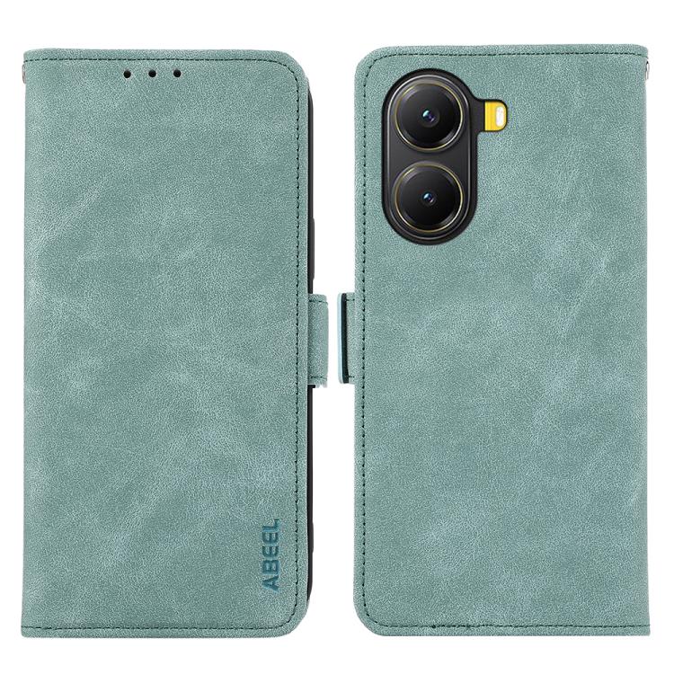 ABEEL Frosted Magnetic RFID Leather Phone Case, For Redmi Turbo 4 Pro, For Redmi Turbo 4, For Redmi 14C 4G