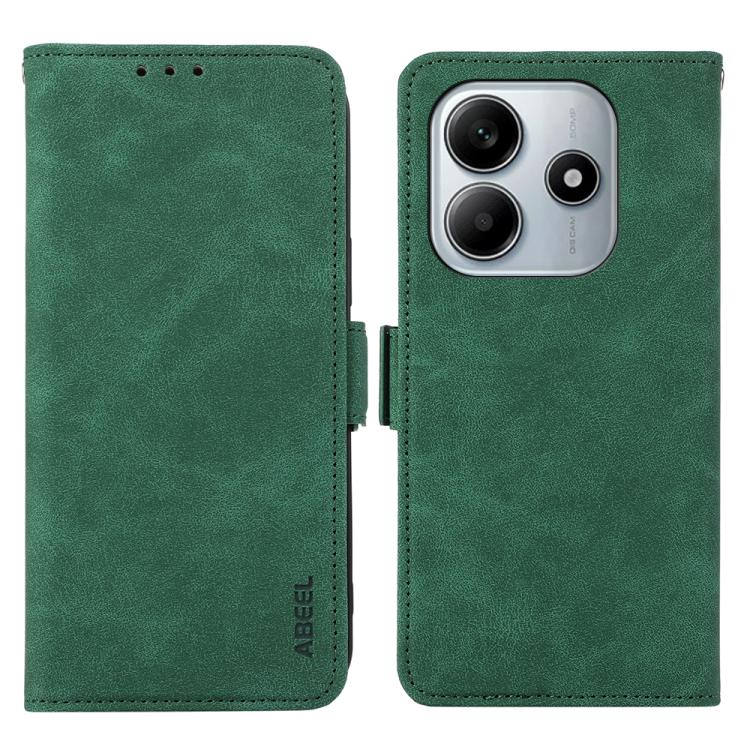ABEEL Frosted Magnetic RFID Leather Phone Case, For Redmi K80 / K80 Pro, For Redmi Note 14 4G 164.84mm, For Redmi Turbo 4 Pro, For Redmi Turbo 4
