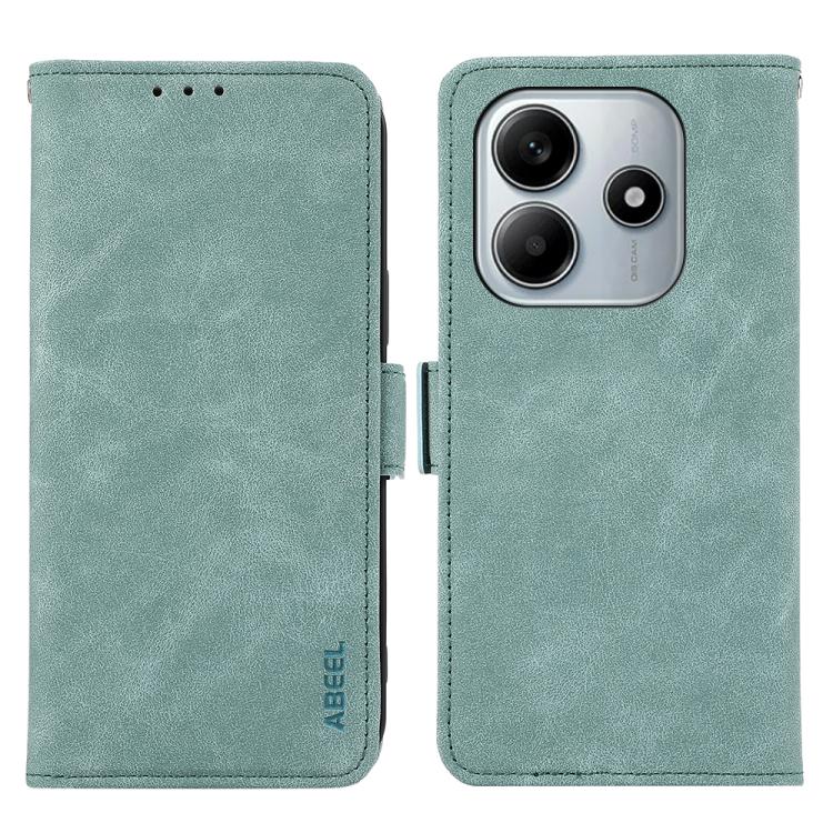 ABEEL Frosted Magnetic RFID Leather Phone Case, For Redmi K80 / K80 Pro, For Redmi Note 14 4G 164.84mm, For Redmi Turbo 4 Pro, For Redmi Turbo 4