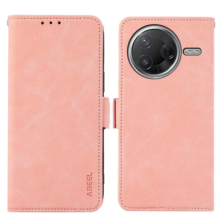 ABEEL Frosted Magnetic RFID Leather Phone Case, For Redmi K80 / K80 Pro, For Redmi Note 14 4G 164.84mm, For Redmi Turbo 4 Pro, For Redmi Turbo 4
