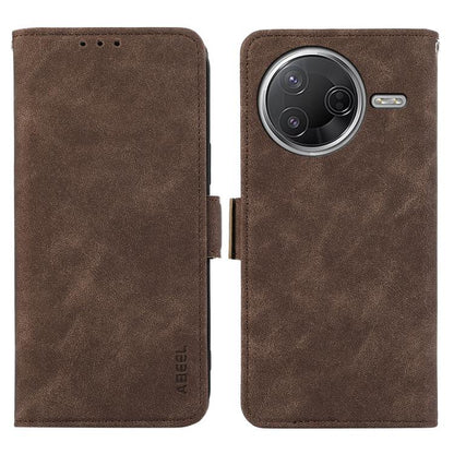ABEEL Frosted Magnetic RFID Leather Phone Case, For Redmi K80 / K80 Pro, For Redmi Note 14 4G 164.84mm, For Redmi Turbo 4 Pro, For Redmi Turbo 4