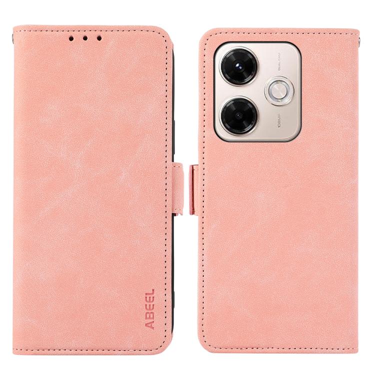 ABEEL Frosted Magnetic RFID Leather Phone Case, For Redmi 13X, For Redmi A5 4G 173.3mm, For Redmi A5 4G 171.7mm / Poco C71, For Redmi Note 14S 4G