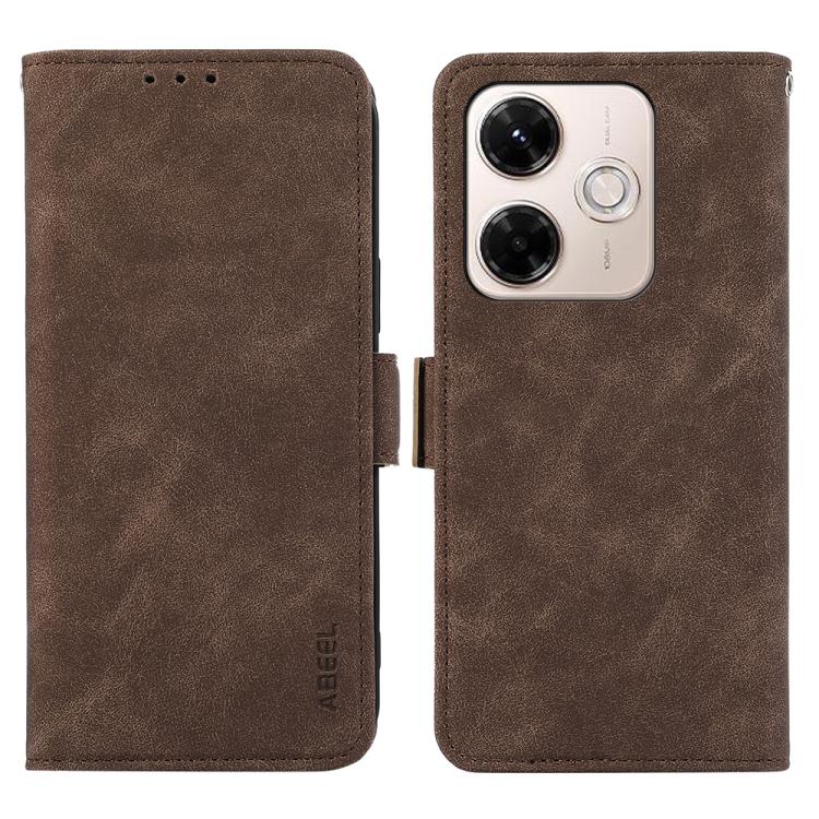 ABEEL Frosted Magnetic RFID Leather Phone Case, For Redmi 13X, For Redmi A5 4G 173.3mm, For Redmi A5 4G 171.7mm / Poco C71, For Redmi Note 14S 4G