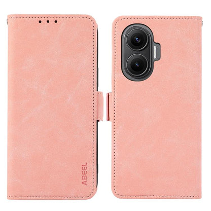 ABEEL Frosted Magnetic RFID Leather Phone Case, For Redmi Turbo 4 Pro, For Redmi Turbo 4, For Redmi 14C 4G