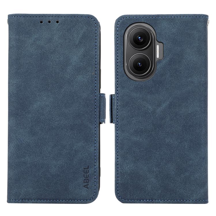 ABEEL Frosted Magnetic RFID Leather Phone Case, For Redmi Turbo 4 Pro, For Redmi Turbo 4, For Redmi 14C 4G