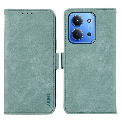 ABEEL Frosted Magnetic RFID Leather Phone Case, For Redmi Note 15 Pro 5G Global 163.6mm, For Redmi 15C 5G / 4G EU 173mm, For Redmi 15 5G Global / 15 4G SEA, For Redmi 15 5G / 4G EU 171mm