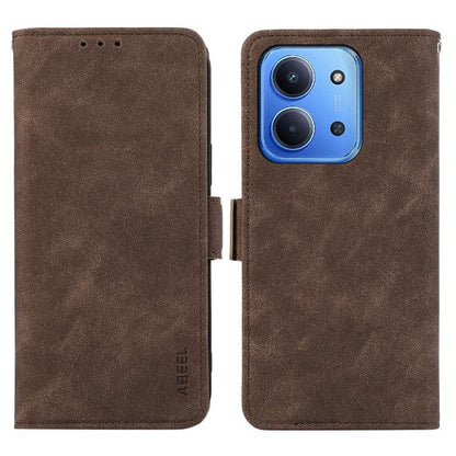 ABEEL Frosted Magnetic RFID Leather Phone Case, For Redmi Note 15 Pro 5G Global 163.6mm, For Redmi 15C 5G / 4G EU 173mm, For Redmi 15 5G Global / 15 4G SEA, For Redmi 15 5G / 4G EU 171mm
