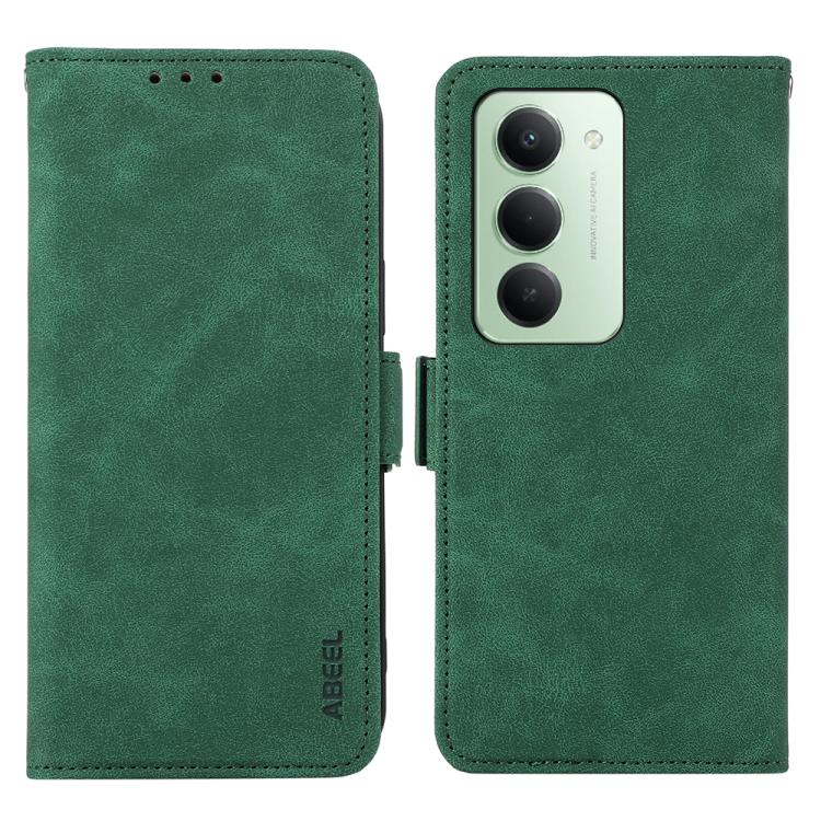 ABEEL Frosted Magnetic RFID Leather Phone Case, For Redmi 15 5G Global / 15 4G SEA, For Redmi 15 5G / 4G EU 171mm, For Redmi 13X, For Redmi A5 4G 173.3mm