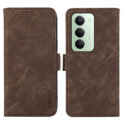 ABEEL Frosted Magnetic RFID Leather Phone Case, For Redmi 15 5G Global / 15 4G SEA, For Redmi 15 5G / 4G EU 171mm, For Redmi 13X, For Redmi A5 4G 173.3mm