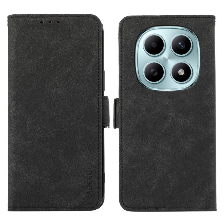ABEEL Frosted Magnetic RFID Leather Phone Case, For Redmi Turbo 5 5G / Poco X8 Pro 5G, For Redmi Note 15 Pro+ 5G Global 163.3mm, For Redmi Note 15 5G Global 164mm, For Redmi K90 Pro Max/Poco F8 Ultra
