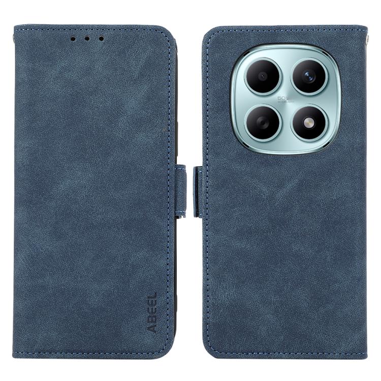 ABEEL Frosted Magnetic RFID Leather Phone Case, For Redmi Turbo 5 5G / Poco X8 Pro 5G, For Redmi Note 15 Pro+ 5G Global 163.3mm, For Redmi Note 15 5G Global 164mm, For Redmi K90 Pro Max/Poco F8 Ultra