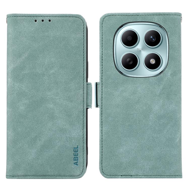 ABEEL Frosted Magnetic RFID Leather Phone Case, For Redmi Turbo 5 5G / Poco X8 Pro 5G, For Redmi Note 15 Pro+ 5G Global 163.3mm, For Redmi Note 15 5G Global 164mm, For Redmi K90 Pro Max/Poco F8 Ultra