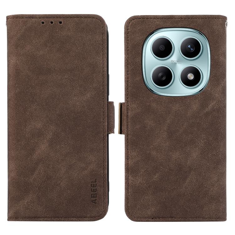 ABEEL Frosted Magnetic RFID Leather Phone Case, For Redmi Note 15 5G Global 164mm, For Redmi K90 Pro Max/Poco F8 Ultra, For Redmi Note 15 Pro 4G Global 163.2mm, For Redmi K90/Poco F8 Pro