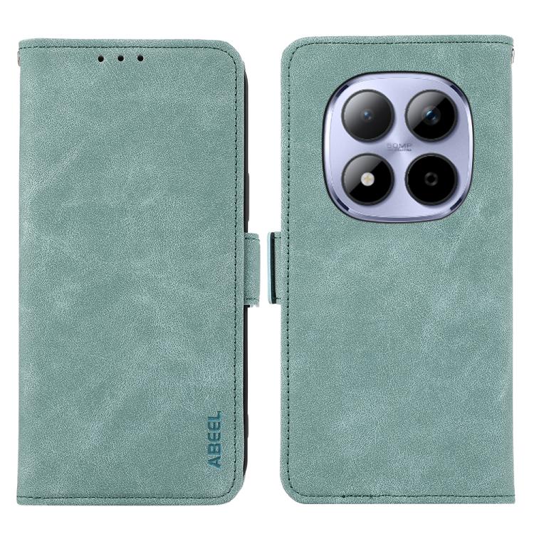 ABEEL Frosted Magnetic RFID Leather Phone Case, For Redmi Turbo 5 5G / Poco X8 Pro 5G, For Redmi Note 15 Pro+ 5G Global 163.3mm, For Redmi Note 15 5G Global 164mm, For Redmi K90 Pro Max/Poco F8 Ultra