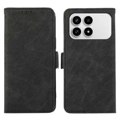 ABEEL Frosted Magnetic RFID Leather Phone Case, For Redmi Note 15 Pro 4G Global 163.2mm, For Redmi K90/Poco F8 Pro, For Redmi Note 15 Pro 5G Global 163.6mm, For Redmi 15C 5G / 4G EU 173mm