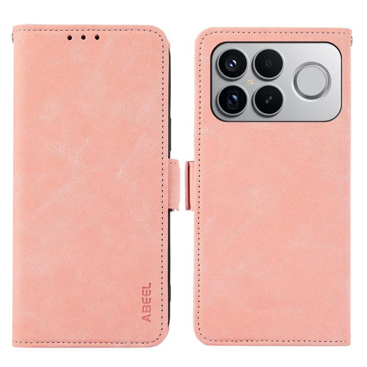 ABEEL Frosted Magnetic RFID Leather Phone Case, For Redmi Turbo 5 5G / Poco X8 Pro 5G, For Redmi Note 15 Pro+ 5G Global 163.3mm, For Redmi Note 15 5G Global 164mm, For Redmi K90 Pro Max/Poco F8 Ultra