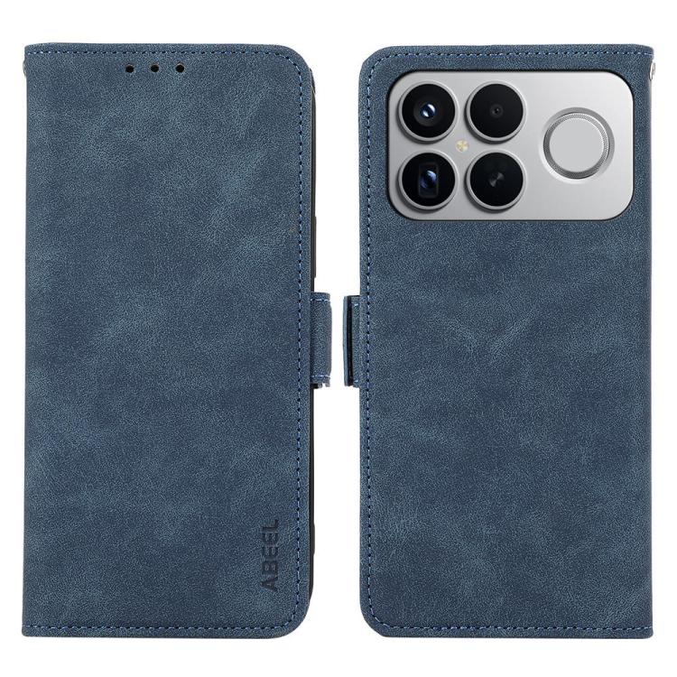 ABEEL Frosted Magnetic RFID Leather Phone Case, For Redmi Turbo 5 5G / Poco X8 Pro 5G, For Redmi Note 15 Pro+ 5G Global 163.3mm, For Redmi Note 15 5G Global 164mm, For Redmi K90 Pro Max/Poco F8 Ultra