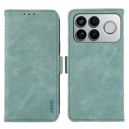 ABEEL Frosted Magnetic RFID Leather Phone Case, For Redmi Note 15 5G Global 164mm, For Redmi K90 Pro Max/Poco F8 Ultra, For Redmi Note 15 Pro 4G Global 163.2mm, For Redmi K90/Poco F8 Pro