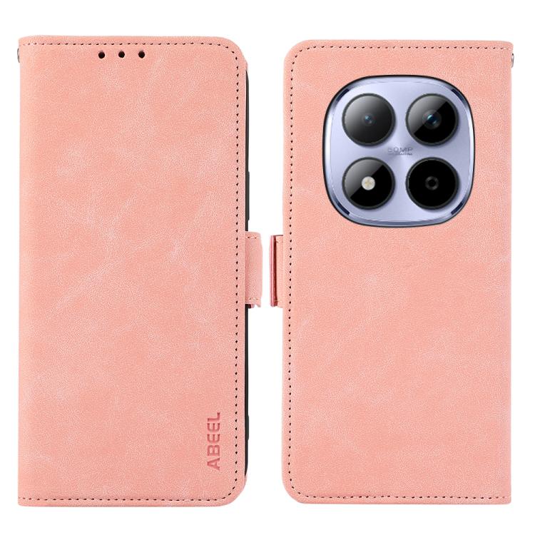 ABEEL Frosted Magnetic RFID Leather Phone Case, For Redmi Note 15 Pro 4G Global 163.2mm, For Redmi K90/Poco F8 Pro, For Redmi Note 15 Pro 5G Global 163.6mm, For Redmi 15C 5G / 4G EU 173mm