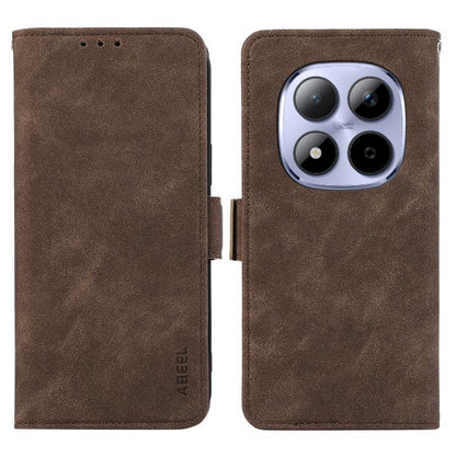 ABEEL Frosted Magnetic RFID Leather Phone Case, For Redmi Note 15 Pro 4G Global 163.2mm, For Redmi K90/Poco F8 Pro, For Redmi Note 15 Pro 5G Global 163.6mm, For Redmi 15C 5G / 4G EU 173mm