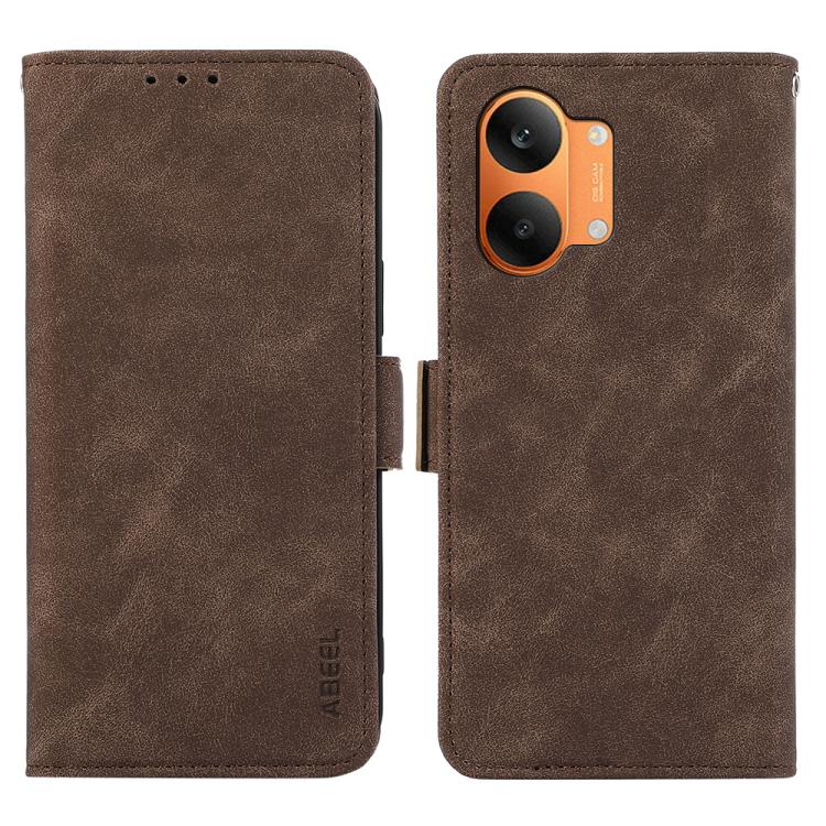 ABEEL Frosted Magnetic RFID Leather Phone Case, For Redmi 17 5G / 4G Global 170mm, For Redmi Note 17 4G Global 171mm, For Redmi A7 Pro 171mm/Poco C85x 5G, For Redmi Turbo 5 Max / Poco X8 Pro Max
