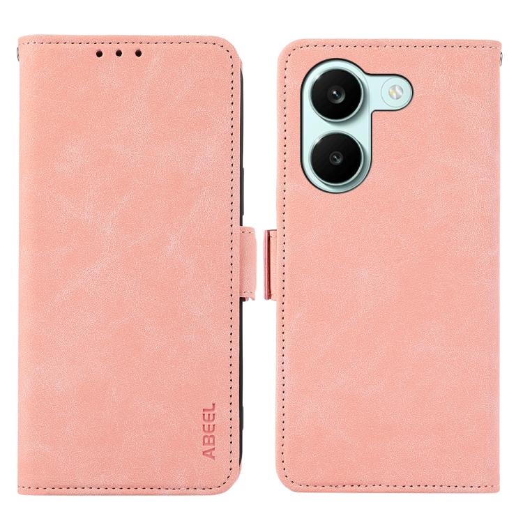 ABEEL Frosted Magnetic RFID Leather Phone Case, For Redmi Turbo 5 5G / Poco X8 Pro 5G, For Redmi Note 15 Pro+ 5G Global 163.3mm, For Redmi Note 15 5G Global 164mm, For Redmi K90 Pro Max/Poco F8 Ultra
