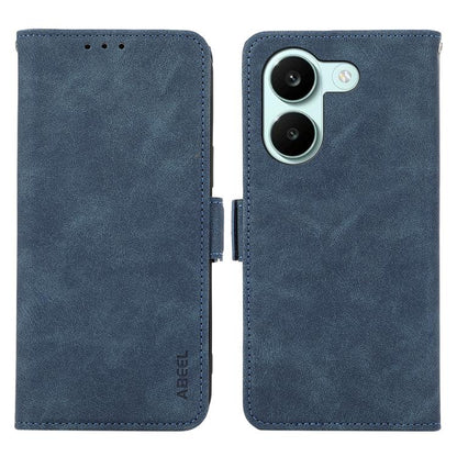 ABEEL Frosted Magnetic RFID Leather Phone Case, For Redmi Turbo 5 5G / Poco X8 Pro 5G, For Redmi Note 15 Pro+ 5G Global 163.3mm, For Redmi Note 15 5G Global 164mm, For Redmi K90 Pro Max/Poco F8 Ultra