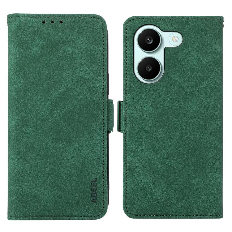 ABEEL Frosted Magnetic RFID Leather Phone Case, For Redmi Turbo 5 5G / Poco X8 Pro 5G, For Redmi Note 15 Pro+ 5G Global 163.3mm, For Redmi Note 15 5G Global 164mm, For Redmi K90 Pro Max/Poco F8 Ultra