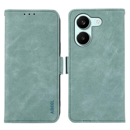 ABEEL Frosted Magnetic RFID Leather Phone Case, For Redmi Turbo 5 5G / Poco X8 Pro 5G, For Redmi Note 15 Pro+ 5G Global 163.3mm, For Redmi Note 15 5G Global 164mm, For Redmi K90 Pro Max/Poco F8 Ultra