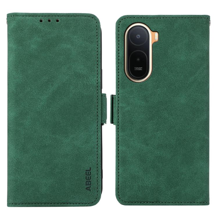 ABEEL Frosted Magnetic RFID Leather Phone Case, For Redmi 17 5G / 4G Global 170mm, For Redmi Note 17 4G Global 171mm, For Redmi A7 Pro 171mm/Poco C85x 5G, For Redmi Turbo 5 Max / Poco X8 Pro Max