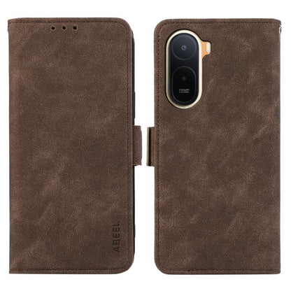 ABEEL Frosted Magnetic RFID Leather Phone Case, For Redmi A7 Pro 171mm/Poco C85x 5G, For Redmi Turbo 5 Max / Poco X8 Pro Max, For Redmi Turbo 5 5G / Poco X8 Pro 5G, For Redmi Note 15 Pro+ 5G Global 163.3mm