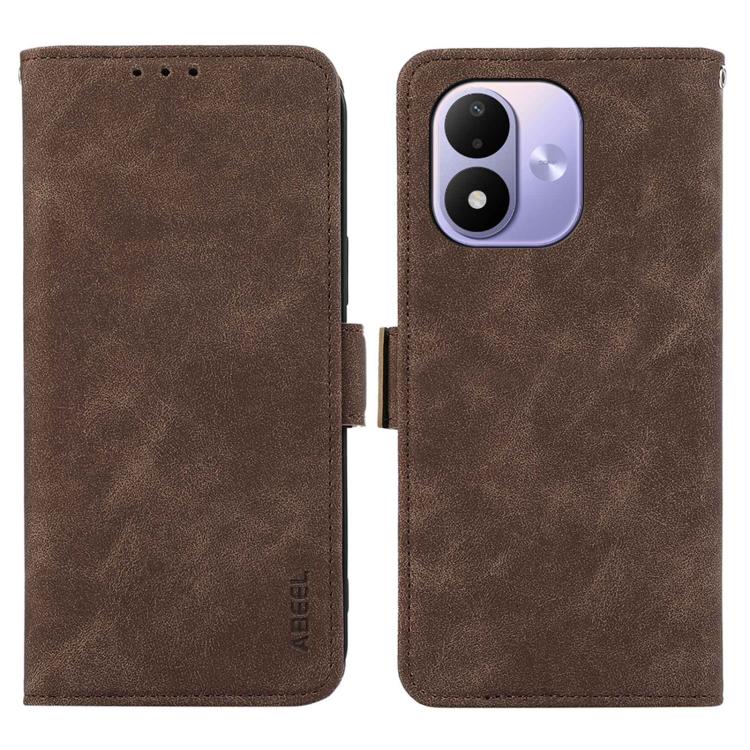 ABEEL Frosted Magnetic RFID Leather Phone Case, For Redmi 17 5G / 4G Global 170mm, For Redmi Note 17 4G Global 171mm, For Redmi A7 Pro 171mm/Poco C85x 5G, For Redmi Turbo 5 Max / Poco X8 Pro Max