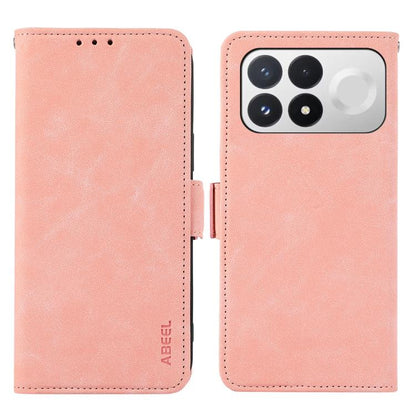 ABEEL Frosted Magnetic RFID Leather Phone Case, For Redmi K100 Pro 5G/Poco F9 Pro 5G, For Redmi 17 5G / 4G Global 170mm, For Redmi A7 Pro 171mm/Poco C85x 5G, For Redmi Turbo 5 Max / Poco X8 Pro Max
