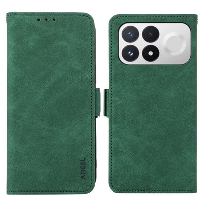 ABEEL Frosted Magnetic RFID Leather Phone Case, For Redmi K100 Pro 5G/Poco F9 Pro 5G, For Redmi 17 5G / 4G Global 170mm, For Redmi A7 Pro 171mm/Poco C85x 5G, For Redmi Turbo 5 Max / Poco X8 Pro Max