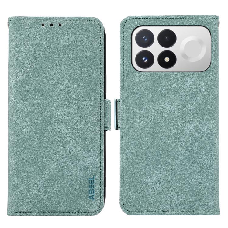 ABEEL Frosted Magnetic RFID Leather Phone Case, For Redmi K100 Pro 5G/Poco F9 Pro 5G, For Redmi 17 5G / 4G Global 170mm, For Redmi A7 Pro 171mm/Poco C85x 5G, For Redmi Turbo 5 Max / Poco X8 Pro Max