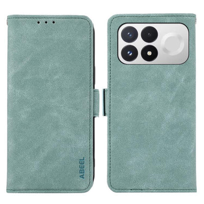 ABEEL Frosted Magnetic RFID Leather Phone Case, For Redmi K100 Pro 5G/Poco F9 Pro 5G, For Redmi 17 5G / 4G Global 170mm, For Redmi A7 Pro 171mm/Poco C85x 5G, For Redmi Turbo 5 Max / Poco X8 Pro Max