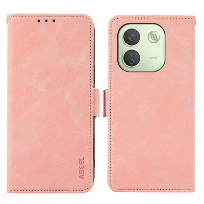 ABEEL Frosted Magnetic RFID Leather Phone Case, For Redmi Note 17 4G Global 169.7mm, For Redmi Note 17 Pro+ 5G Global 163.4mm, For Redmi Note 17 Pro 5G Global 163.5mm, For Redmi K100 Pro Max/Poco F9 Ultra 5G
