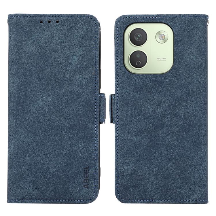 ABEEL Frosted Magnetic RFID Leather Phone Case, For Redmi Note 17 4G Global 169.7mm, For Redmi Note 17 Pro+ 5G Global 163.4mm, For Redmi Note 17 Pro 5G Global 163.5mm, For Redmi K100 Pro Max/Poco F9 Ultra 5G
