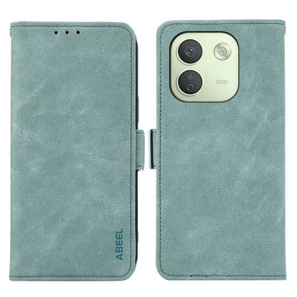 ABEEL Frosted Magnetic RFID Leather Phone Case, For Redmi Note 17 4G Global 169.7mm, For Redmi Note 17 Pro+ 5G Global 163.4mm, For Redmi Note 17 Pro 5G Global 163.5mm, For Redmi K100 Pro Max/Poco F9 Ultra 5G