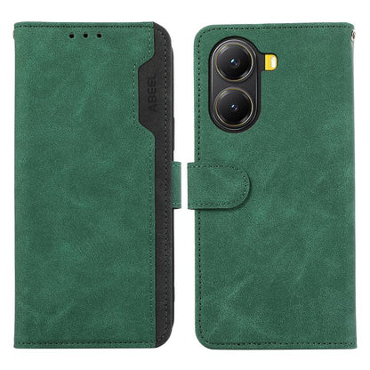 ABEEL Color Block Magnetic RFID Leather Phone Case, For Redmi Turbo 4 Pro, For Redmi Turbo 4, For Redmi 14C 4G