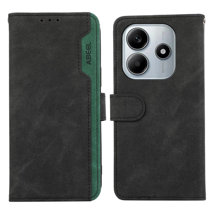 ABEEL Color Block Magnetic RFID Leather Phone Case, For Redmi K80 / K80 Pro, For Redmi Note 14 4G 164.84mm, For Redmi Turbo 4 Pro, For Redmi Turbo 4